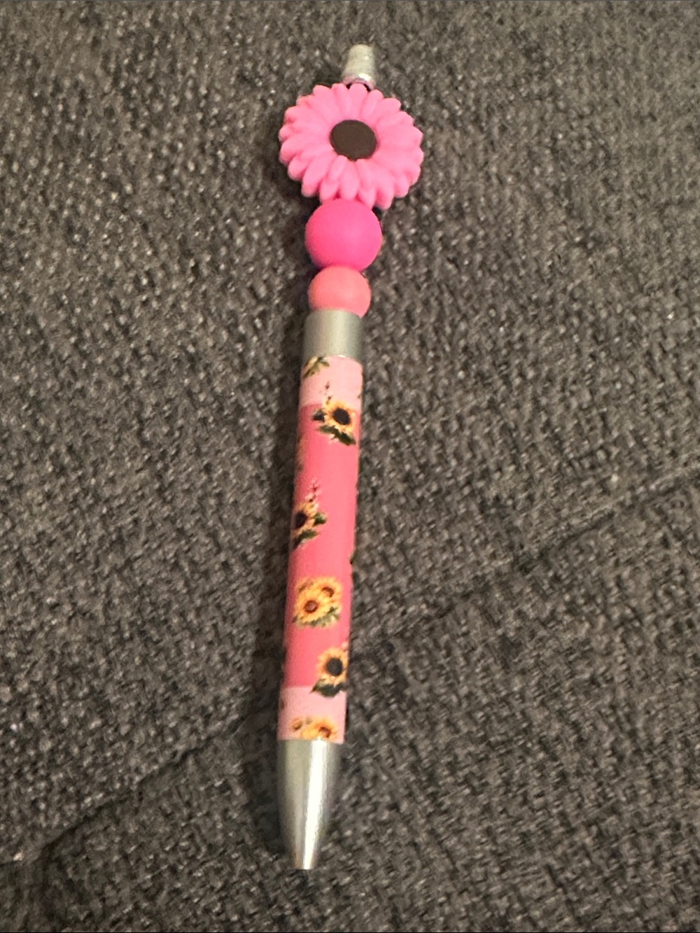 NWOT Handmade Pink Sunflower Daisy Pen
